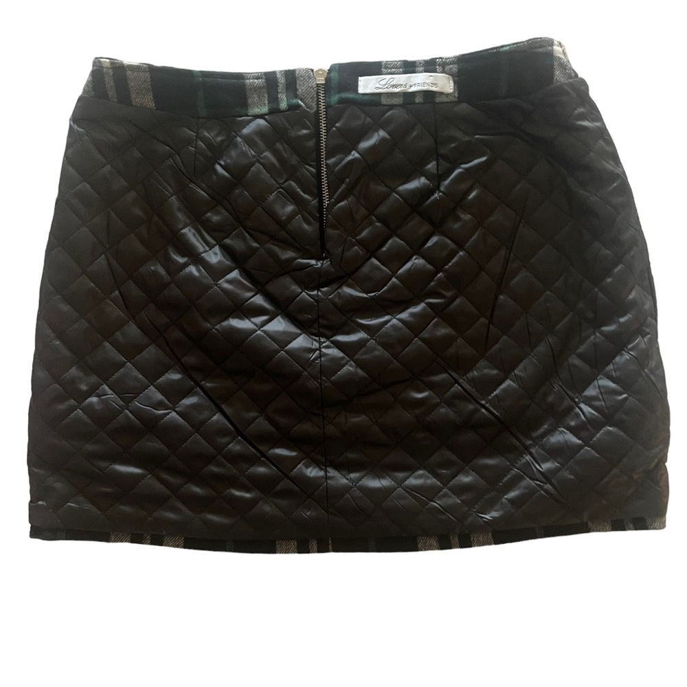 Lovers + Friends Good To Be Bad Mini Insulated Skirt in Plaid Large - Picture 5 of 9